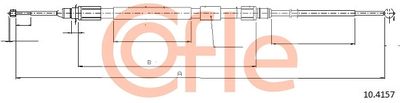 Cable Pull, parking brake COFLE 92.10.4157