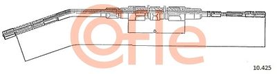 Cable Pull, parking brake COFLE 92.10.425
