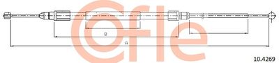 Cable Pull, parking brake COFLE 92.10.4269