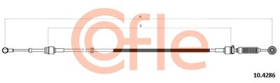 Cable Pull, manual transmission COFLE 92.10.4286