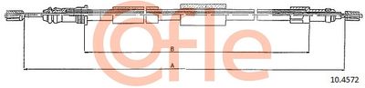 Cable Pull, parking brake COFLE 92.10.4572