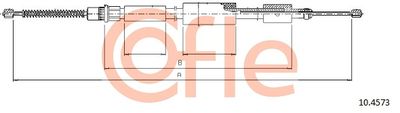 Cable Pull, parking brake COFLE 92.10.4573