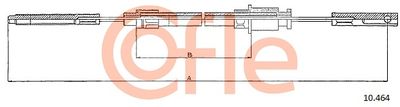 Cable Pull, parking brake COFLE 92.10.464