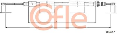 Cable Pull, parking brake COFLE 92.10.4657