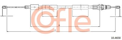 Cable Pull, parking brake COFLE 92.10.4658