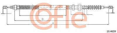 Cable Pull, parking brake COFLE 92.10.4659