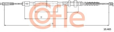 Cable Pull, parking brake COFLE 92.10.465