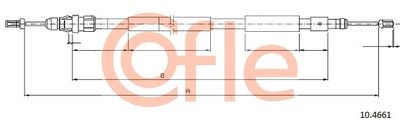Cable Pull, parking brake COFLE 92.10.4661