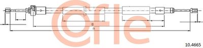 Cable Pull, parking brake COFLE 92.10.4665