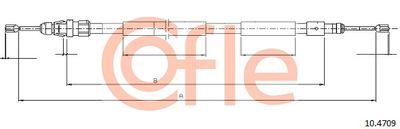 Cable Pull, parking brake COFLE 92.10.4709