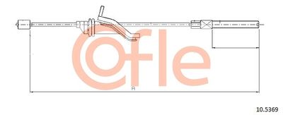 Cable Pull, parking brake COFLE 92.10.5369