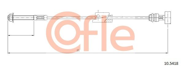 COFLE 92.10.5418 Cable Pull, parking brake