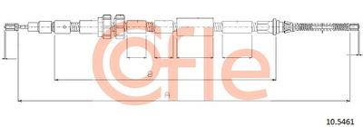 Cable Pull, parking brake COFLE 92.10.5461