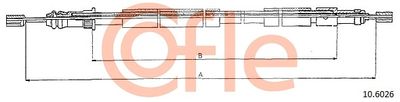 Cable Pull, parking brake COFLE 92.10.6026