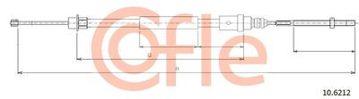 Cable Pull, parking brake COFLE 92.10.6212