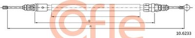 Cable Pull, parking brake COFLE 92.10.6233