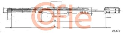 Cable Pull, parking brake COFLE 92.10.639