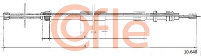 Cable Pull, parking brake COFLE 92.10.648
