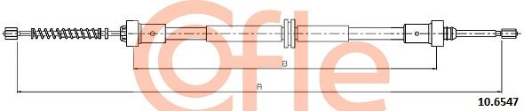 COFLE 92.10.6547 Cable Pull, parking brake