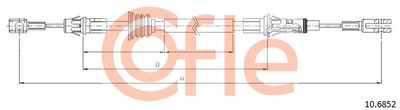 Cable Pull, parking brake COFLE 92.10.6852
