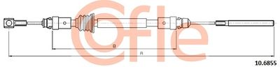 Cable Pull, parking brake COFLE 92.10.6855