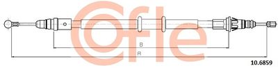 Cable Pull, parking brake COFLE 92.10.6859