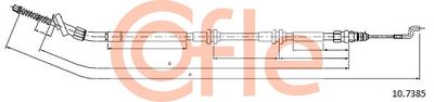 Cable Pull, parking brake COFLE 92.10.7385