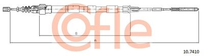Cable Pull, parking brake COFLE 92.10.7410