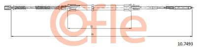 Cable Pull, parking brake COFLE 92.10.7493