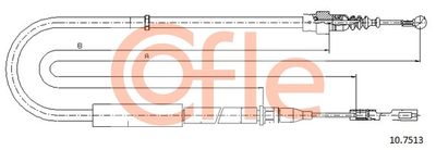Cable Pull, parking brake COFLE 92.10.7513