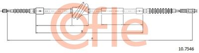 Cable Pull, parking brake COFLE 92.10.7546