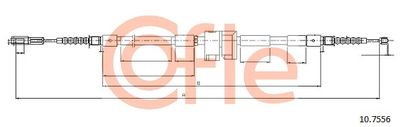 Cable Pull, parking brake COFLE 92.10.7556