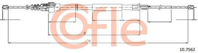 Cable Pull, parking brake COFLE 92.10.7562