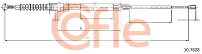 Cable Pull, parking brake COFLE 92.10.7628