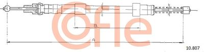 Cable Pull, parking brake COFLE 92.10.807