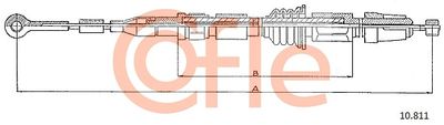 Cable Pull, parking brake COFLE 92.10.811