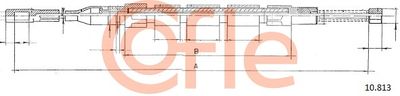 Cable Pull, parking brake COFLE 92.10.813