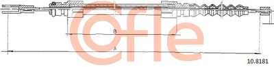 Cable Pull, parking brake COFLE 92.10.8181
