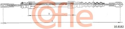 Cable Pull, parking brake COFLE 92.10.8182
