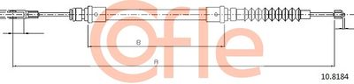 Cable Pull, parking brake COFLE 92.10.8184