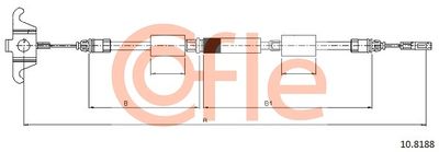 Cable Pull, parking brake COFLE 92.10.8188