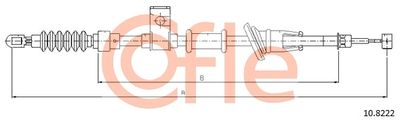 Cable Pull, parking brake COFLE 92.10.8222