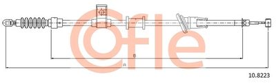 Cable Pull, parking brake COFLE 92.10.8223