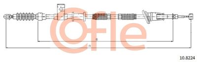 Cable Pull, parking brake COFLE 92.10.8224