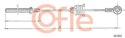 Cable Pull, parking brake COFLE 92.10.822