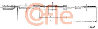 Cable Pull, parking brake COFLE 92.10.852