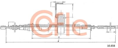 Cable Pull, parking brake COFLE 92.10.858