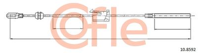 Cable Pull, parking brake COFLE 92.10.8592