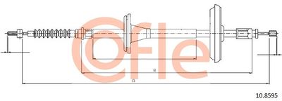 Cable Pull, parking brake COFLE 92.10.8595