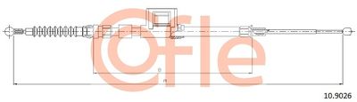 Cable Pull, parking brake COFLE 92.10.9026